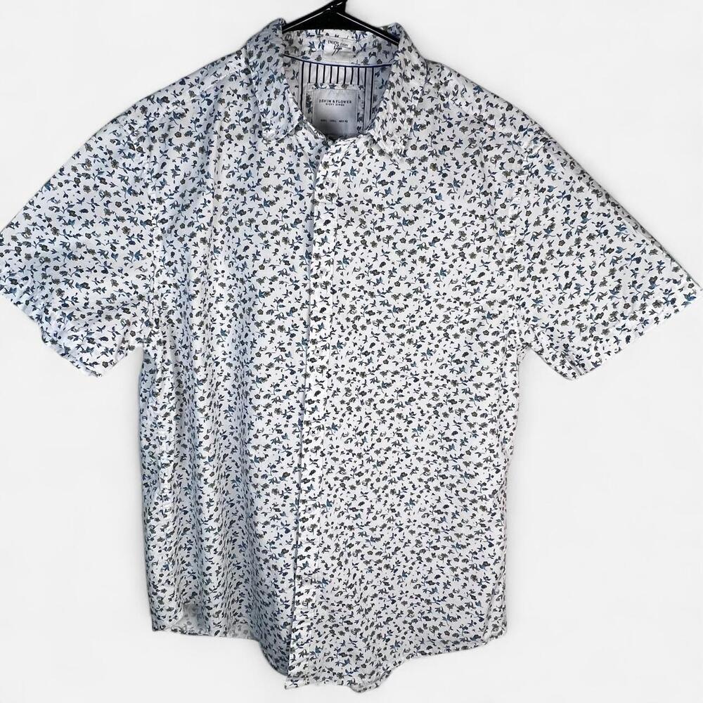 Denim & Flower Ricky Singh - Men’s Button-Up Shirt - Size Large